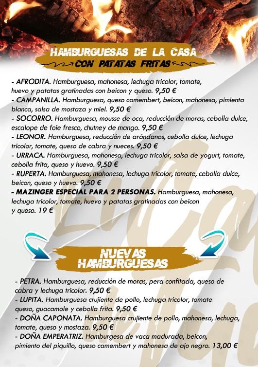 El Café de Tudela carta